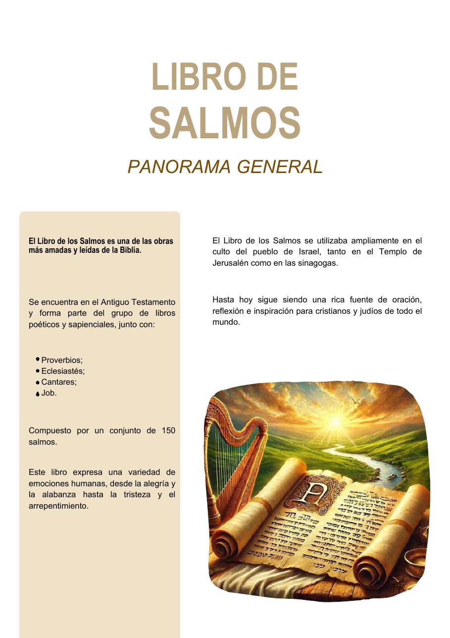 Página real con panorama del Libro de los Salmos